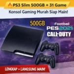 PS3 Slim 500GB bundle siap main