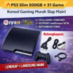 Paket PS3 Slim 500GB lengkap